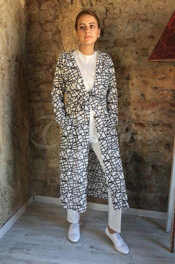 Geometric Topcoat 7206 Black