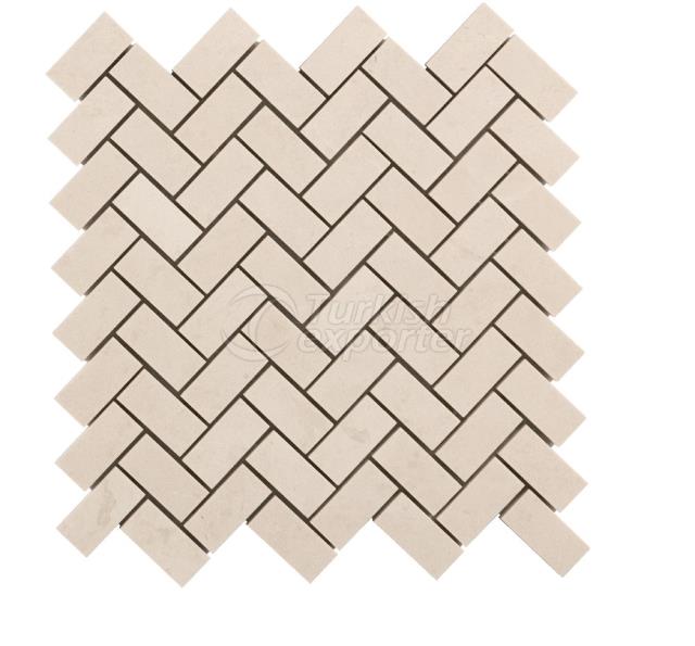 Herringbone Mosaic 2,3x4,8 Bottocino