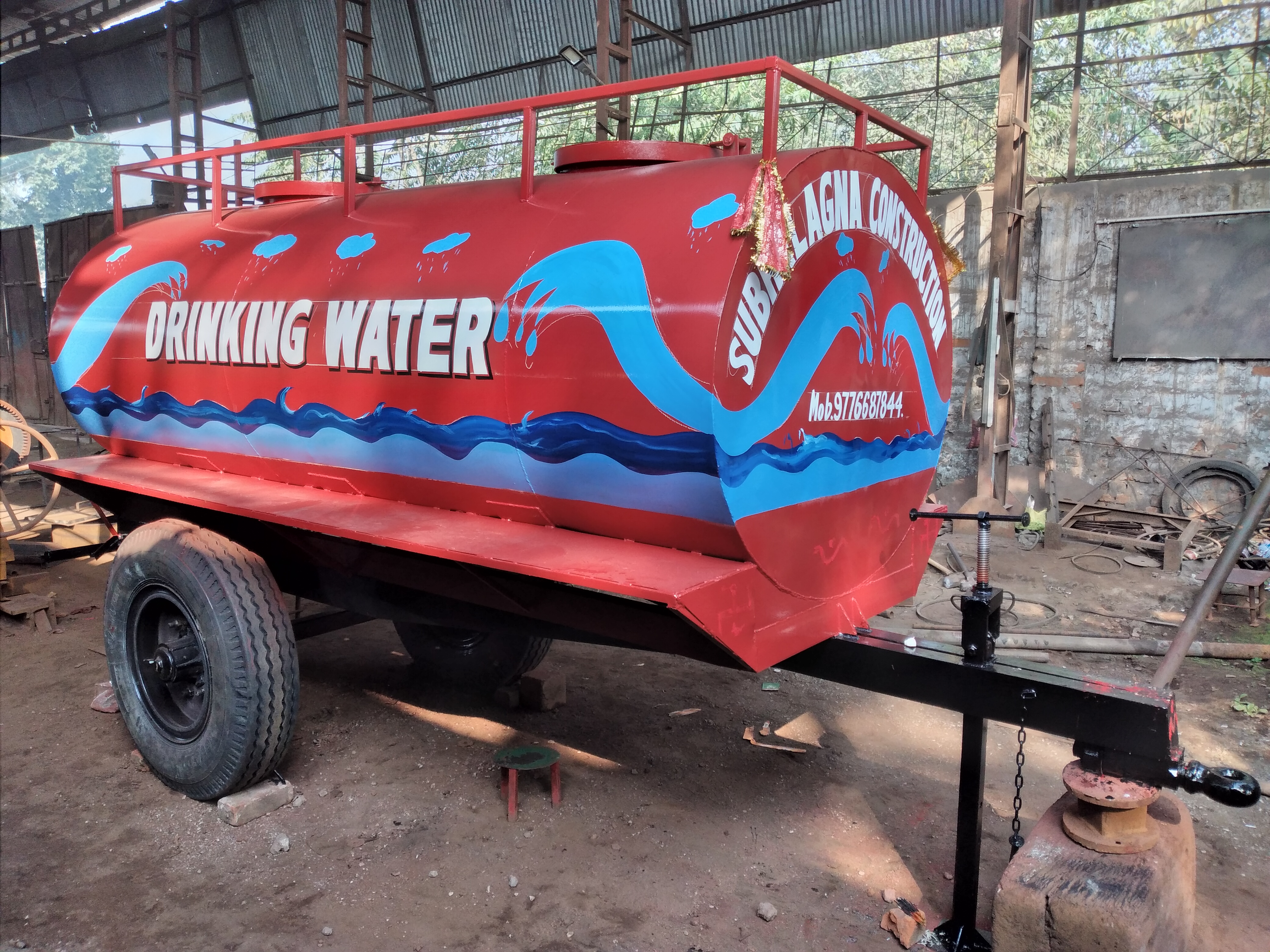 5000 liter Portable water tankers