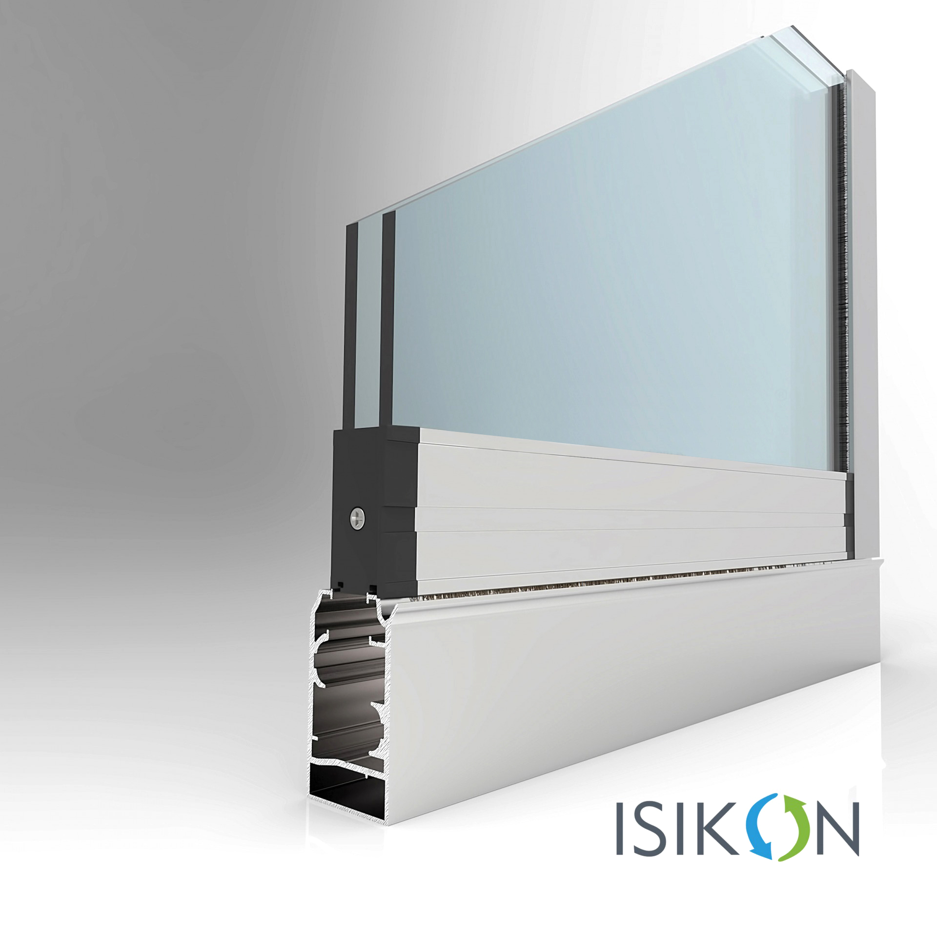 Balcony glazing system  (ISIKON) with increased cold-resistance