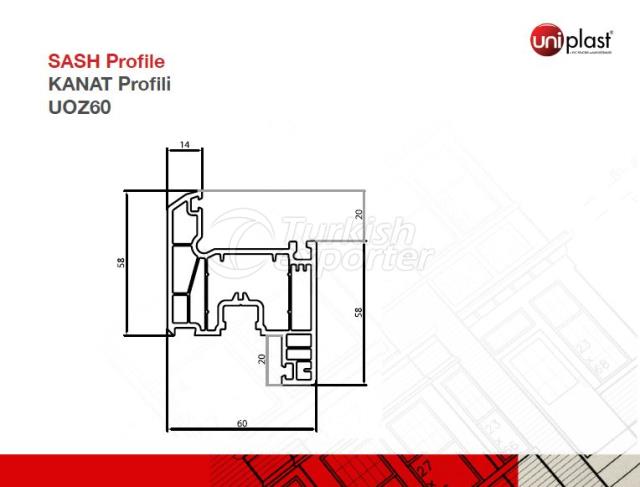 Sash Profile UOZ60