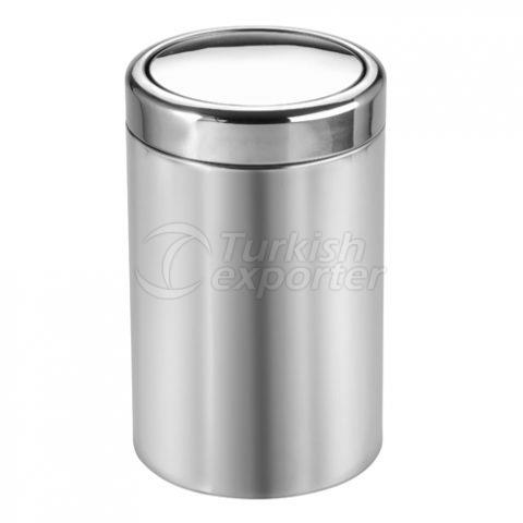 Round Waste Bins With Swing Lid