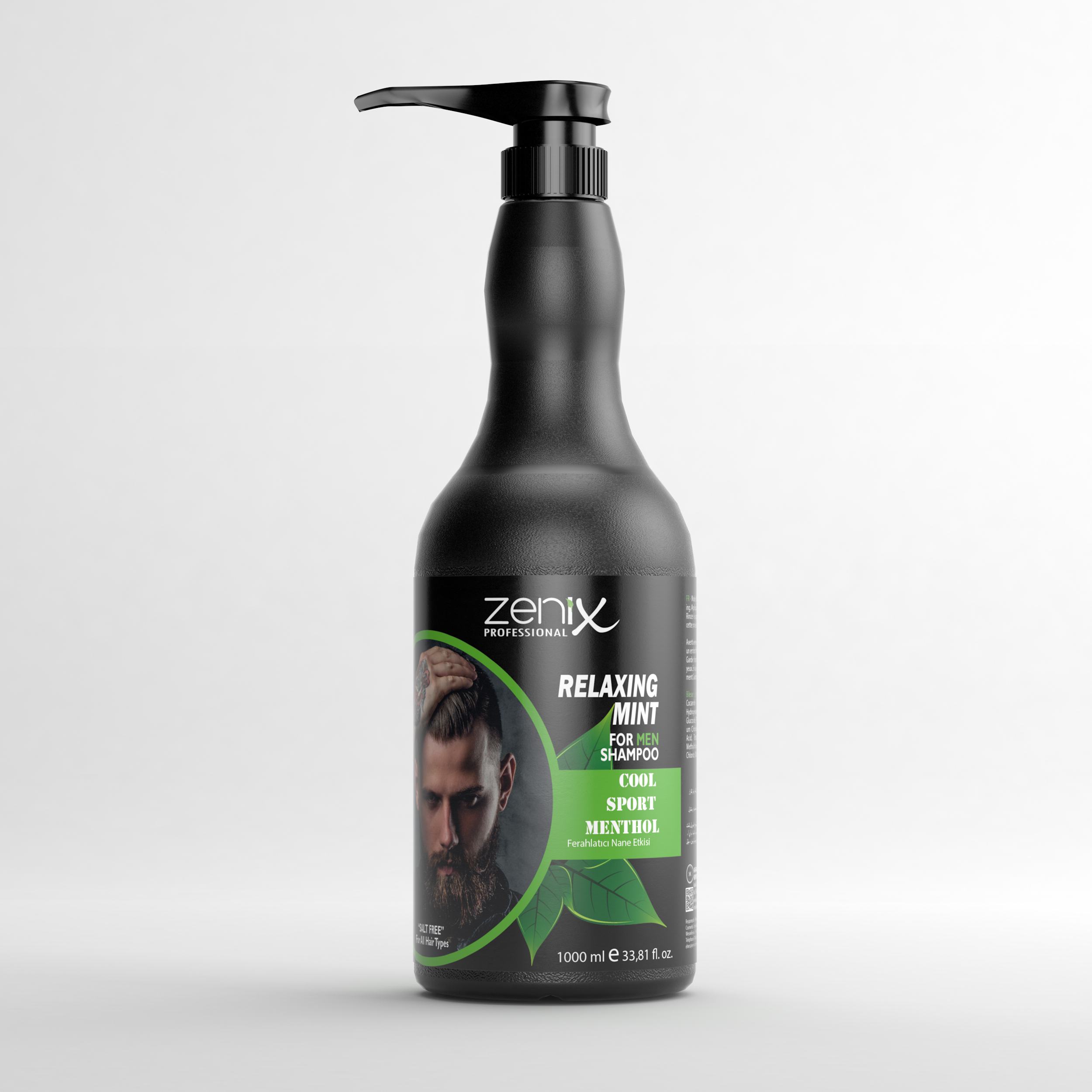 Zenix Men Shampoo  Black garlic/ Mint / Caffeine