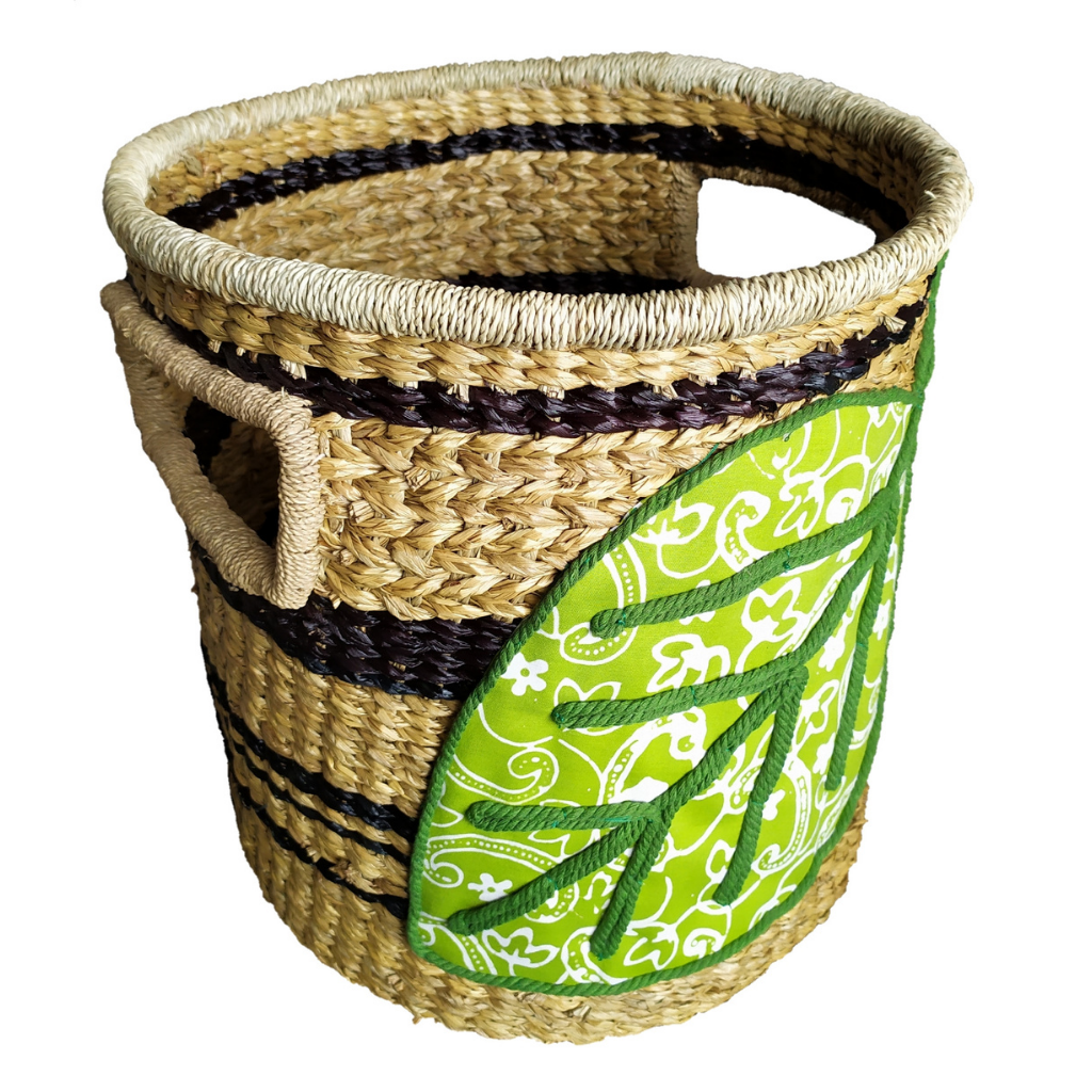 NATURAL HANDWOVEN STORAGE BASKET (BTK100.03)