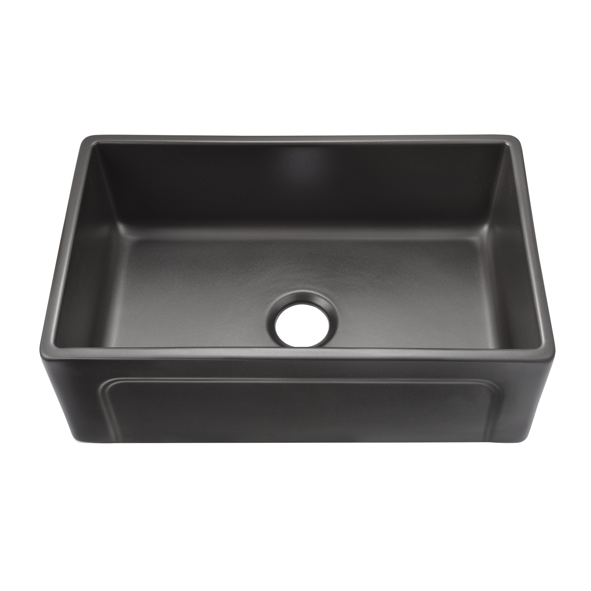 Matt Black Fireclay Farmhouse Kitchen Sink, Kitchen Sink, Big Sink, Fireclay Sink, Modern Sink