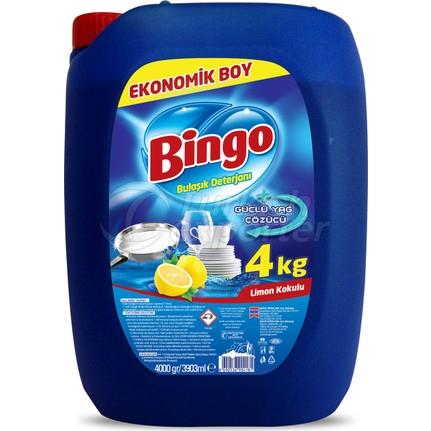 BINGO DISHWASHING LIQUID LIMON 4 Kg