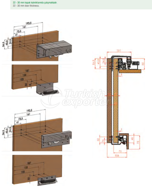 Mécanisme de garde-robe robuste CBK 300