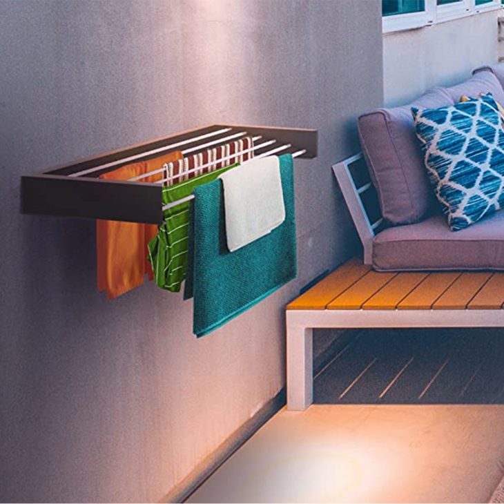 Wall Mounted Patented Retractable Laundry Drying Racks