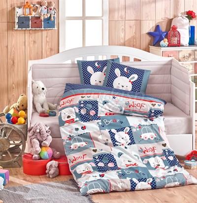 Snoopy Navy Blue - Baby Bed Linen Set (8698499132375)