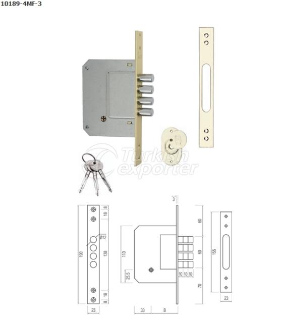 Safety Mortise Locks 10189-4MF-3