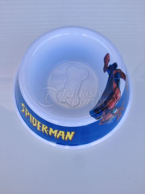 Bobo Spiderman Patterned Melamina Food Bowl Azul- KEKOMSBOSPDEMEMA