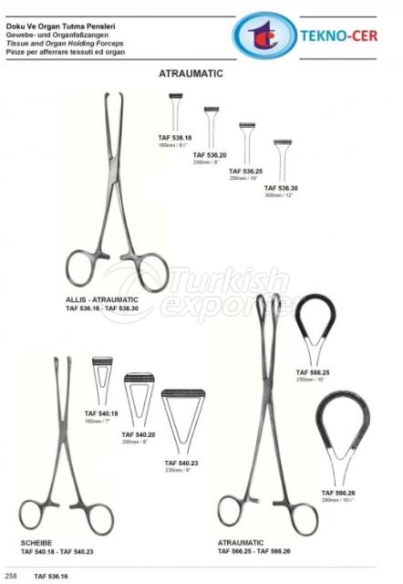 Пинцет для тканевой и органной фиксации