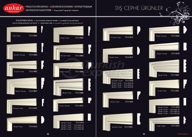 polystyrene window frame