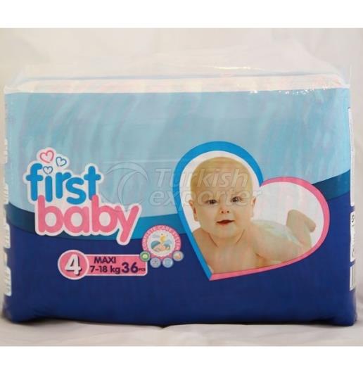 FIRST BABY 4 NO MAXI BABY DIAPER  7-18 KG