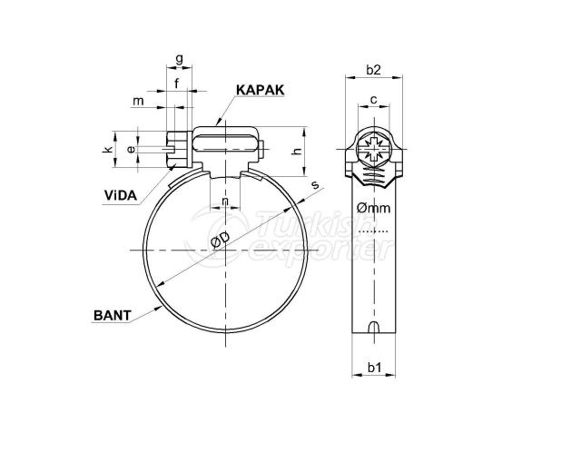 A2 Type Hose Clamps