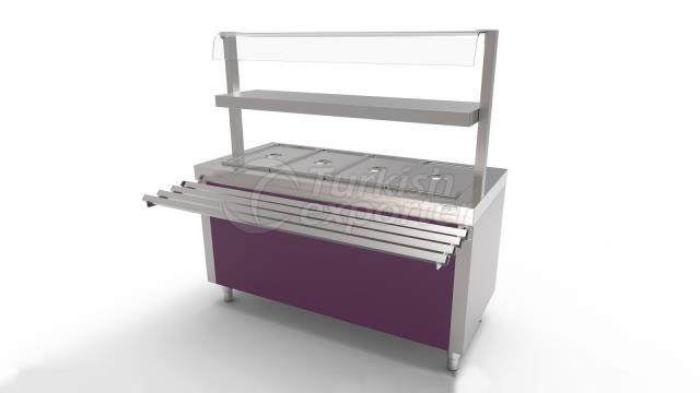 Bainmarie Type Hot Service Unit Gold B-G-B70SSU12