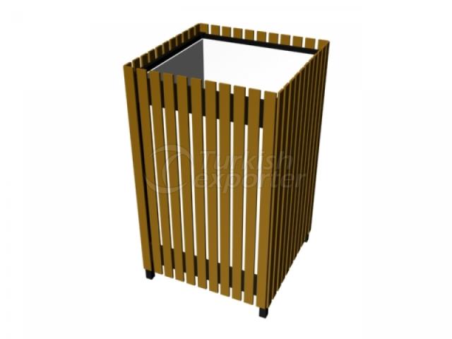 Wooden Coated Trush Bin