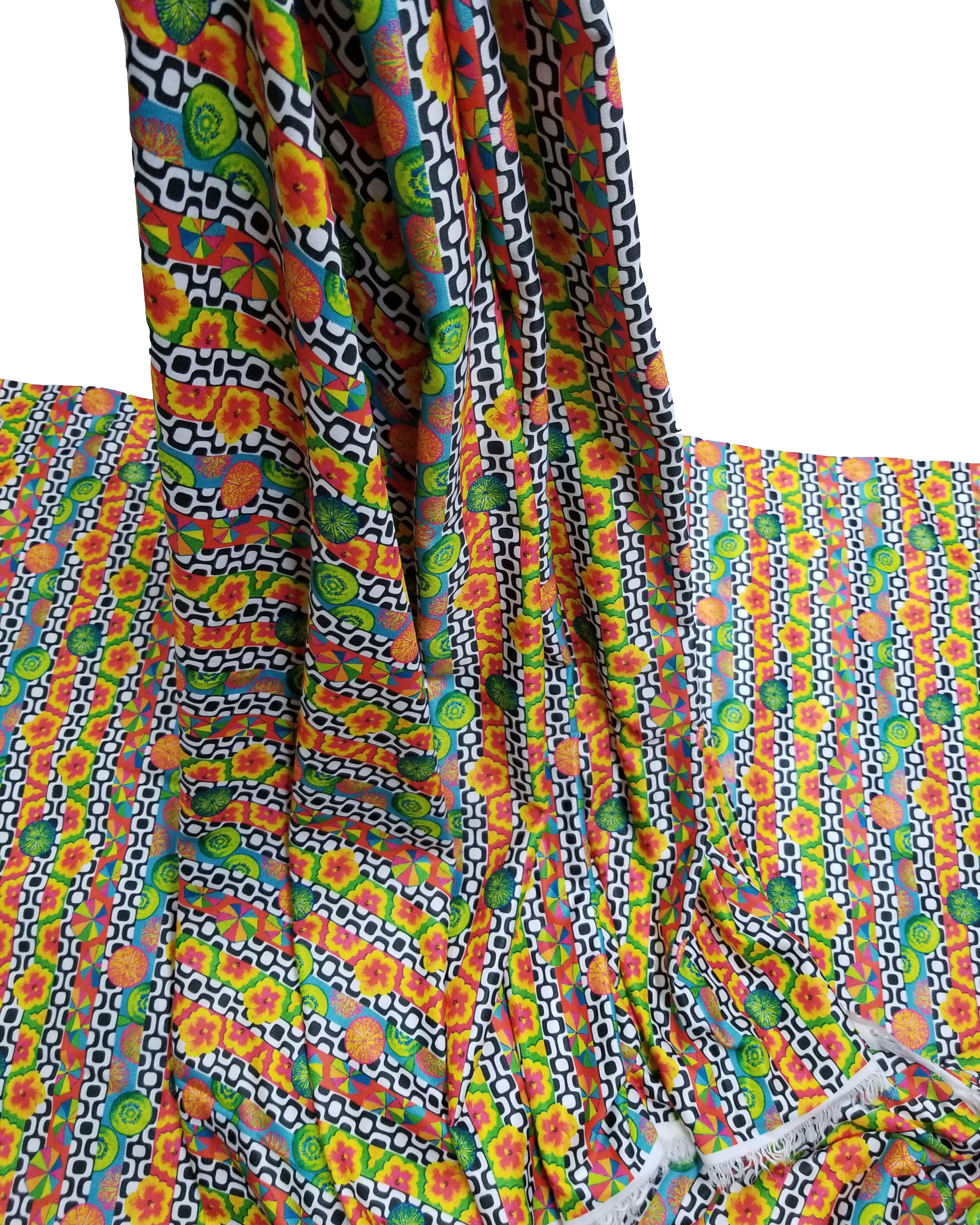 DA1260 Khadi Rayon SIlk Digital Print Fabric