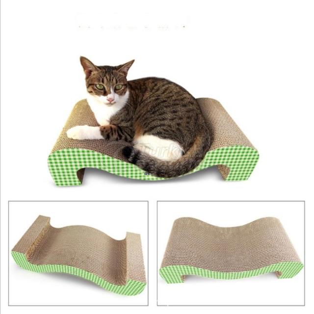 M shaped cat scratcher toy