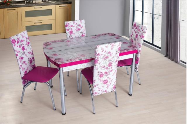 Conjunto de mesa e cadeira